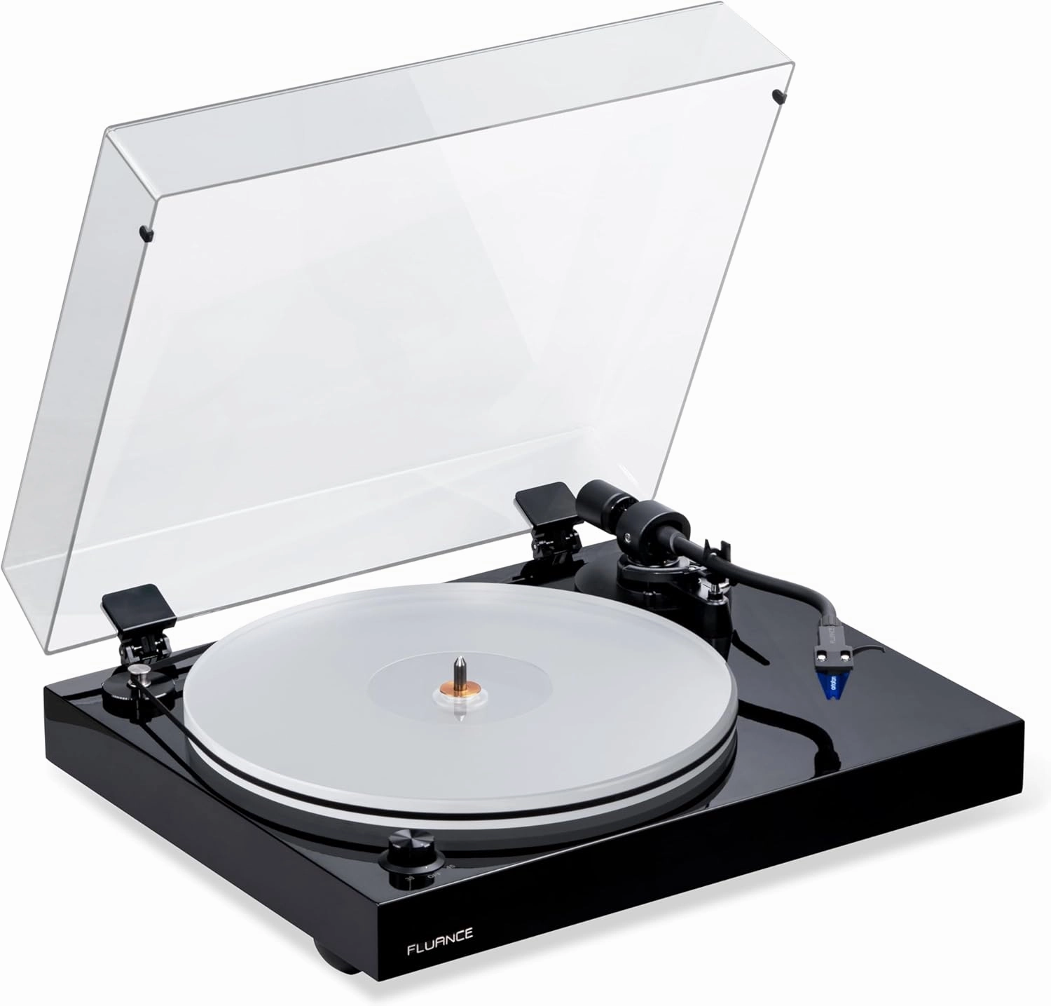 Fluance Reference RT85 High Fidelity Vinyl Turntable (Piano Black), PA10 Phono Preamp and Ai41 Powered 5" Bookshelf Speakers (Black Ash), Ortofon 2M Blue Cartridge, 90W Class D Amplifier, Bluetooth