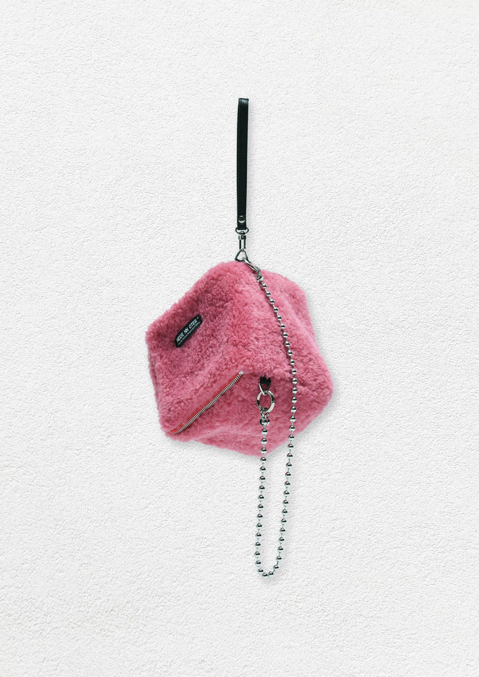 Fluffy multiway cube bag - pink