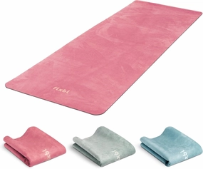 FLXBL Travel Yoga Mat and Top Layer - Thin, Light, Foldable and Washable