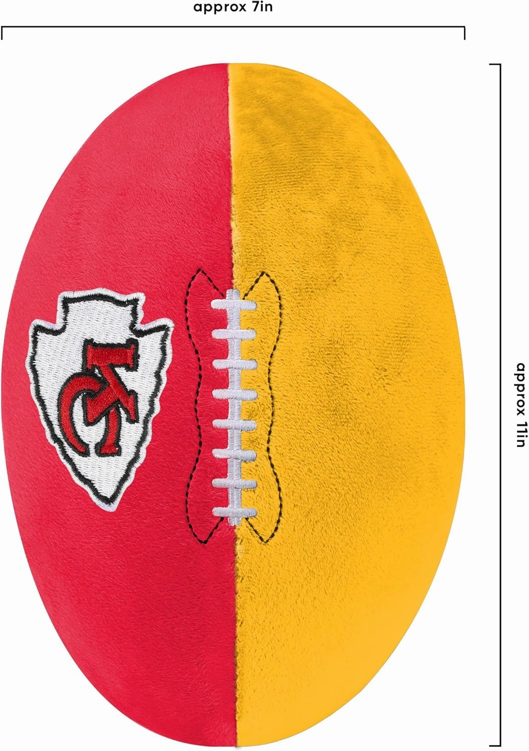 FOCO NFL Unisex-Adult NFL Team Logo Stuffed Soft Plush Football