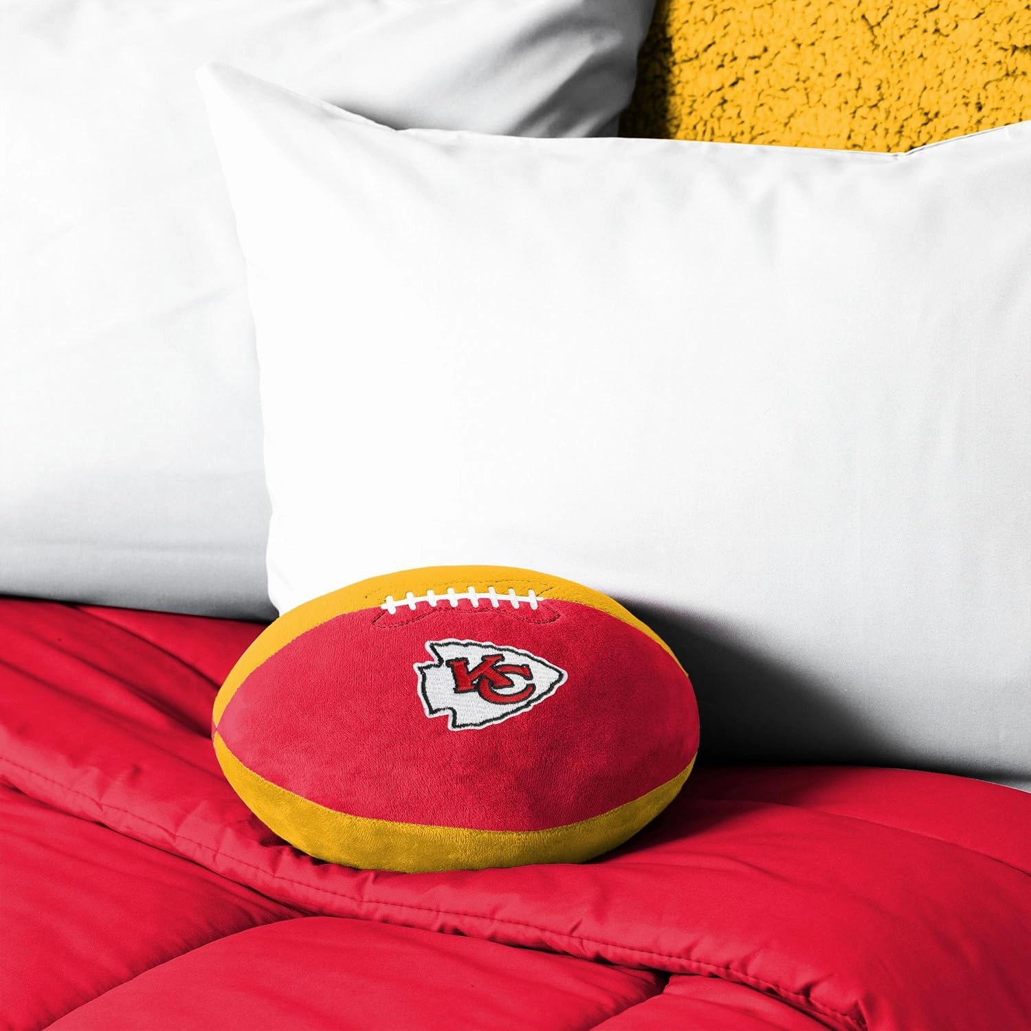 FOCO NFL Unisex-Adult NFL Team Logo Stuffed Soft Plush Football