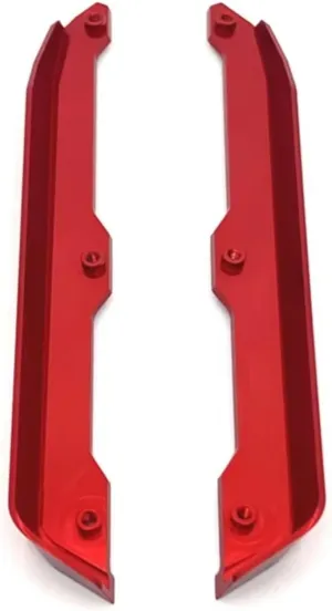 for Wltoys 144001 144002 144010 144016 144018 144001-1255 1/14 Metal Chasis Protector Bottom Protection RC Car Upgrade Parts RC Car DIY Parts(Red)