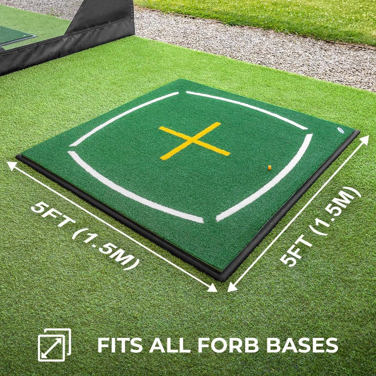 FORB Golf Hitting Mats | Premium Quality Golf Mats to Improve Your Swing | Golf Practice Mat | Driving Range Mat | 8 Styles with Optional Upgrades