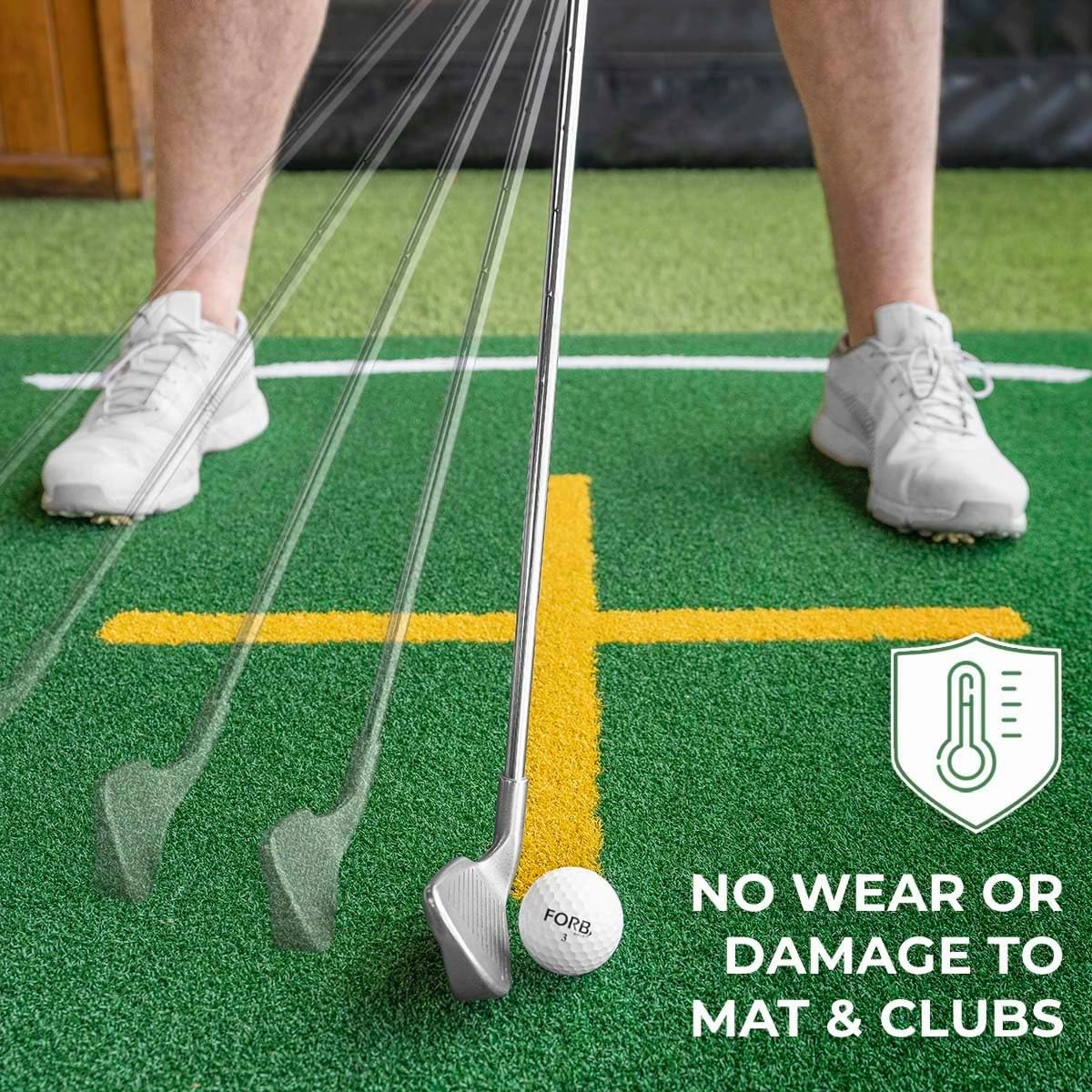 FORB Golf Hitting Mats | Premium Quality Golf Mats to Improve Your Swing | Golf Practice Mat | Driving Range Mat | 8 Styles with Optional Upgrades