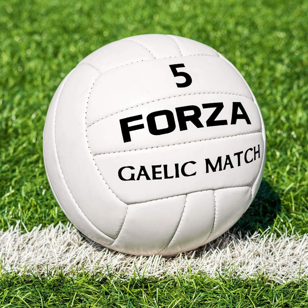 FORZA Gaelic Match Football | Official Size | 100% Hand Stitched