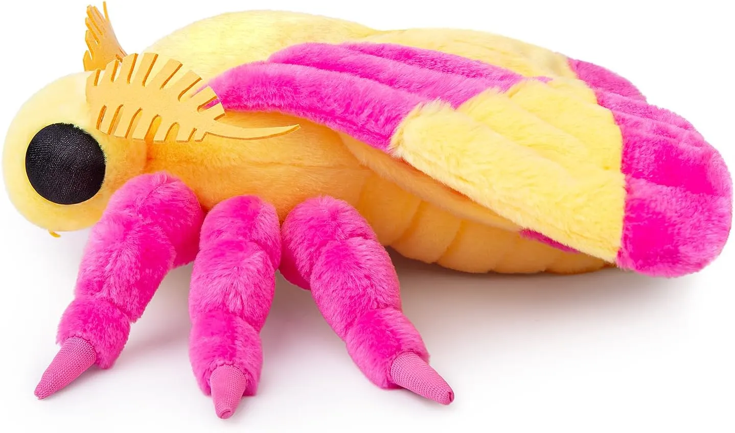 FRANKIEZHOU Large Rosy Maple Moth Plush Animal - 26 Inch, Soft Moth Stuffed Toy, Girls Toy, for Kids, Baby Gifts,Home Decor, Cuddle Toy