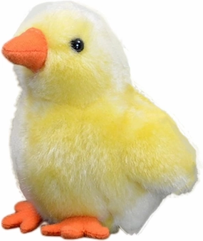 FRANKIEZHOU Lifelike Chick Plush-Yellow 4" Chicken Stuffed Animal,Soft Chicks Plush Toy,Girl Toys,Gifts for Kids