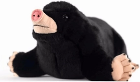 FRANKIEZHOU Mole Plush Animal - Black, 11.8" Long, Mole Stuffed Animal Toy for Boys & Girls, Kids Gifts, Home Decor, Cuddle Toy