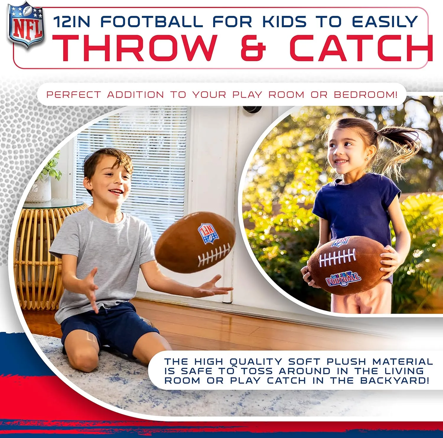Franklin Sports MyFirst Soft Plush Sports Balls - Stuffed Plush Toy Basketball, Baseball   Football for Kids - NBA, MLB   NFL Indoor Soft Sports Balls - Fun Kids Toys   Room Decorations - Ages 3 
