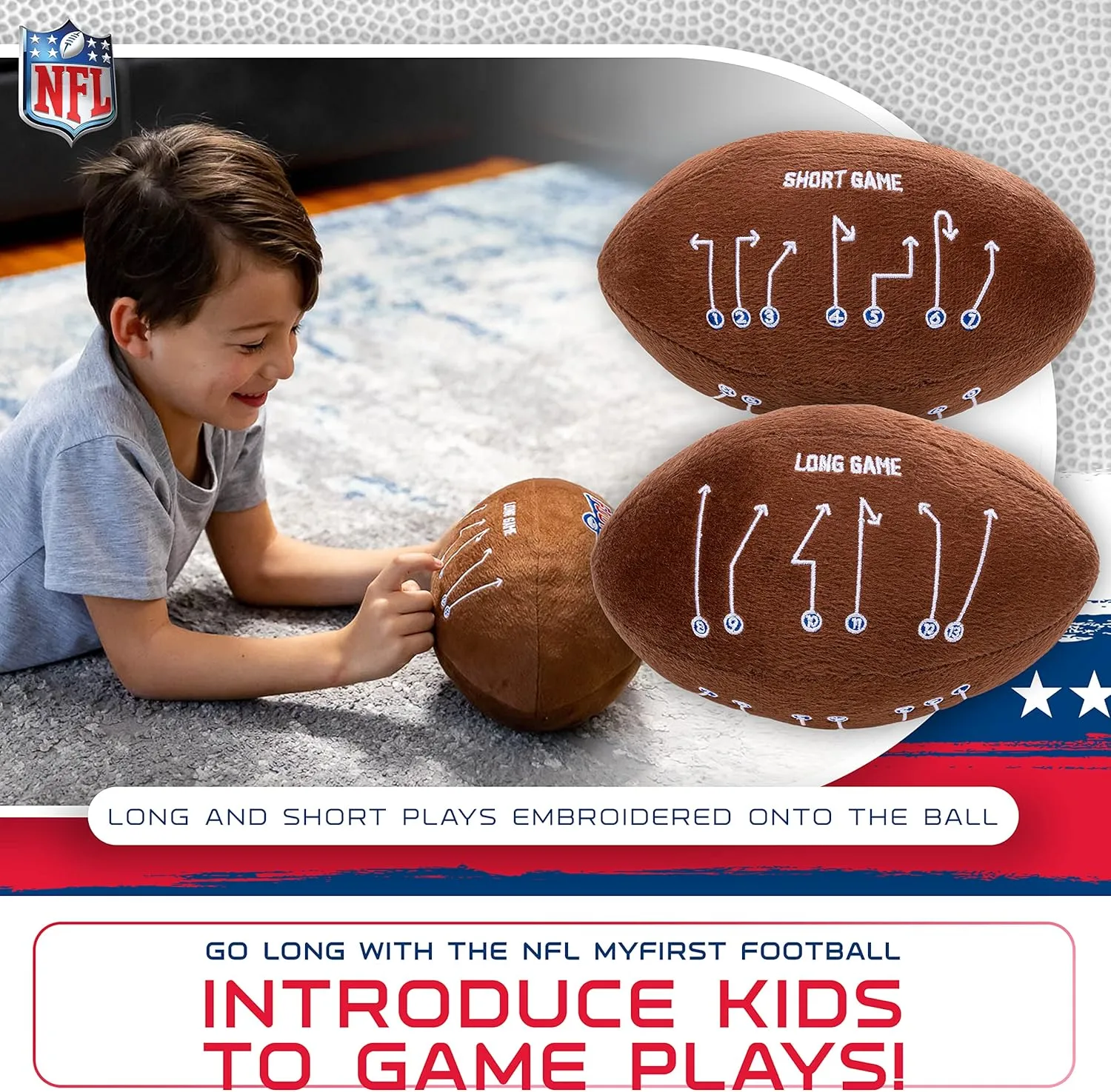 Franklin Sports MyFirst Soft Plush Sports Balls - Stuffed Plush Toy Basketball, Baseball   Football for Kids - NBA, MLB   NFL Indoor Soft Sports Balls - Fun Kids Toys   Room Decorations - Ages 3 