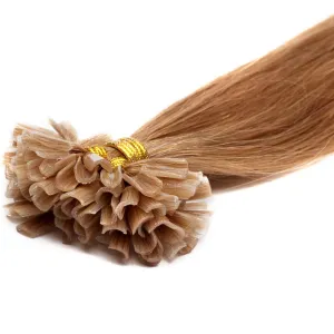 Fushion Keratin Pre Bonded U Nail Tip Remy Human Hair Extensions 100S (20''0.5g/s, Ash Blonde)