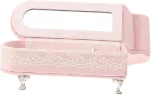 Gatuida Miniature Jewelry Box with Decorative Ornament for Storage of Rings and Earrings Cute Dollhouse Furniture for Adults present for Miniature Decor Lovers