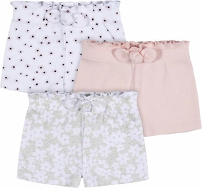 Gerber Baby Girls' Toddler 3-Pack Pull-On Knit Shorts