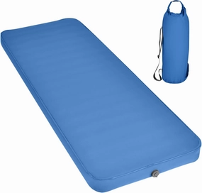 Giantex 4 Inch Self Inflating Camping Mat, Blue, Waterproof & Durable TPU Material, Portable & Lightweight Design