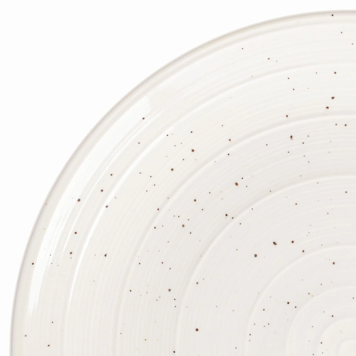Gibson Elite Ramapo Solid Color Speckled Dinnerware Set - White, Service for Four (12pcs)