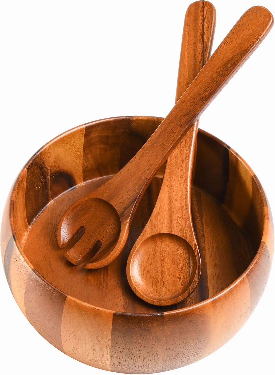 Gibson Home Laurel Acacia Wood Salad Bowl Set, 3 - Piece, Acacia Wood