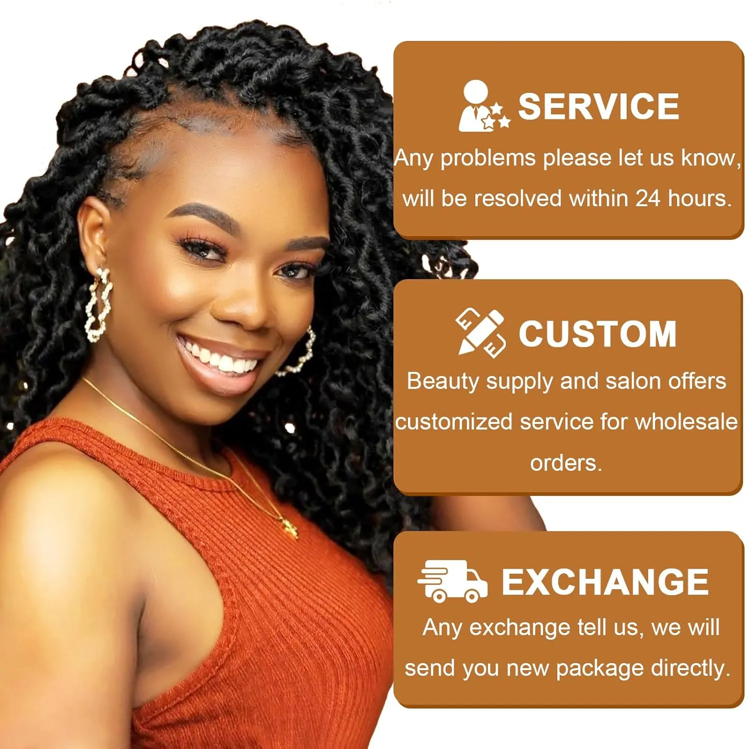 Goddess Locs Crochet Hair 14 Inch Faux Locs Crochet Hair for Black Women Pre Looped Long-lasting & Low-maintenance 6 Packs Black Crochet Locs with Curly Ends for Full Head
