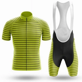 Green Stripes Cycling Jersey Set