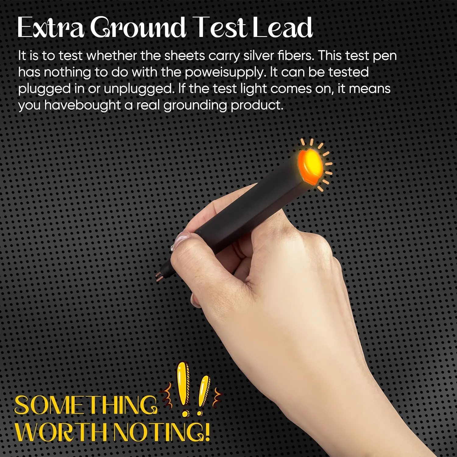 Grounding Mat for Bed, Enjoy The Grounding Effect Indoors, for Better Sleep, Pain and Stress Relief, Grounding Mat Set Comes with Grounding Cord, 27''×60''