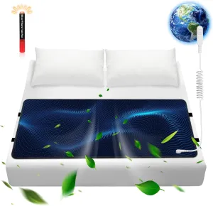 Grounding Mat for Bed, Grounding Pad for Sleep, Grounding Mattress Pad with Cord for Stress Relief (King)