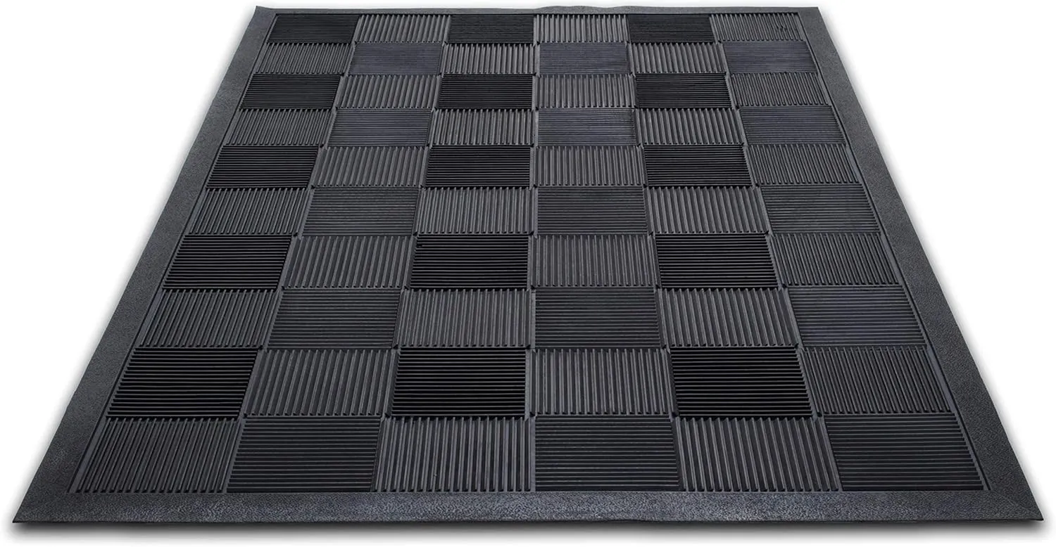 Guardian Floor Protection PARQUET3X5 Parquet Wiper Scraper Outdoor Floor Mat, Rubber, 3' x 5', Black, 3' Length, 5' Width