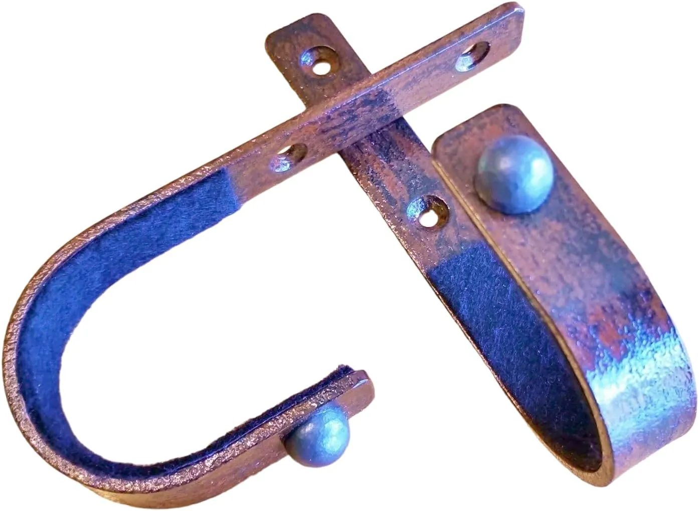 Gun Racks Wall Mount Rifle Hook Hanger Steel Metal Display Hooks Firearm Storage Shotgun Lever Action Musket Muzzleloader Horizontal Made in USA - Rustic Finish - 50 Cal Musket Ball - Verdict Brackets