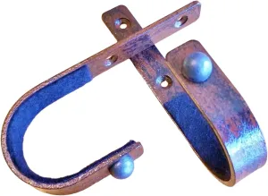 Gun Racks Wall Mount Rifle Hook Hanger Steel Metal Display Hooks Firearm Storage Shotgun Lever Action Musket Muzzleloader Horizontal Made in USA - Rustic Finish - 50 Cal Musket Ball - Verdict Brackets