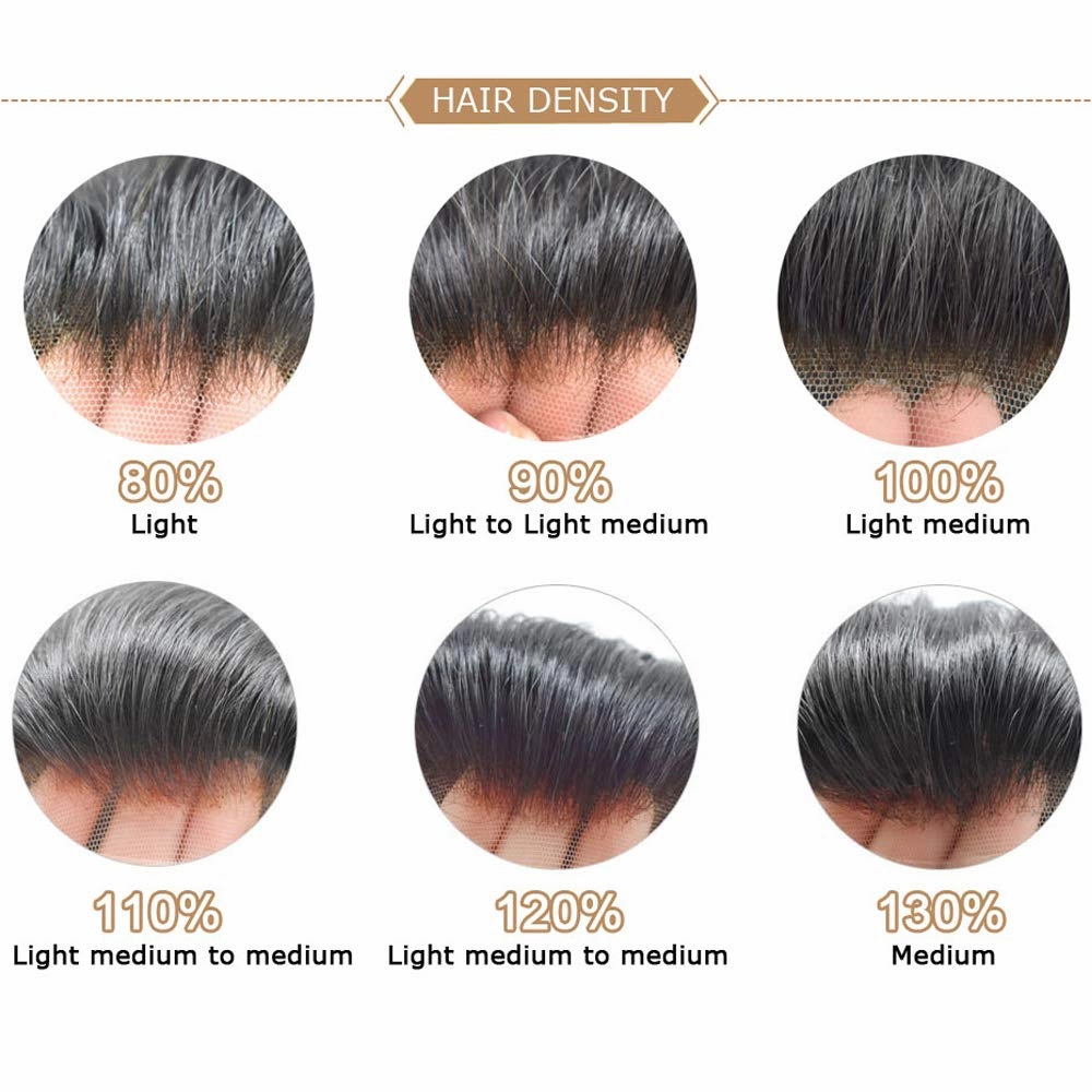 Hair System For Men Soft Full Swiss Lace Mens Toupee Human Hair Replacement Systems Bleached Knots Toupee For Men Hair Piece 7x9#1710#17 DARK ASH BLONDE 10% GREY 100% Density