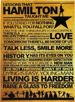 Hamilton Taught Me Puzzle - Library and Classroom Decor, Reading Quotes, Musical Theme - 500 Pieces Jigsaw for Puzzle Enthusiasts