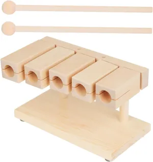 HANABASS 1 Set Maple Music Music Rhythm Block Percussion Instrument for Early Musical Development Fun and Engaging Teaching Tool