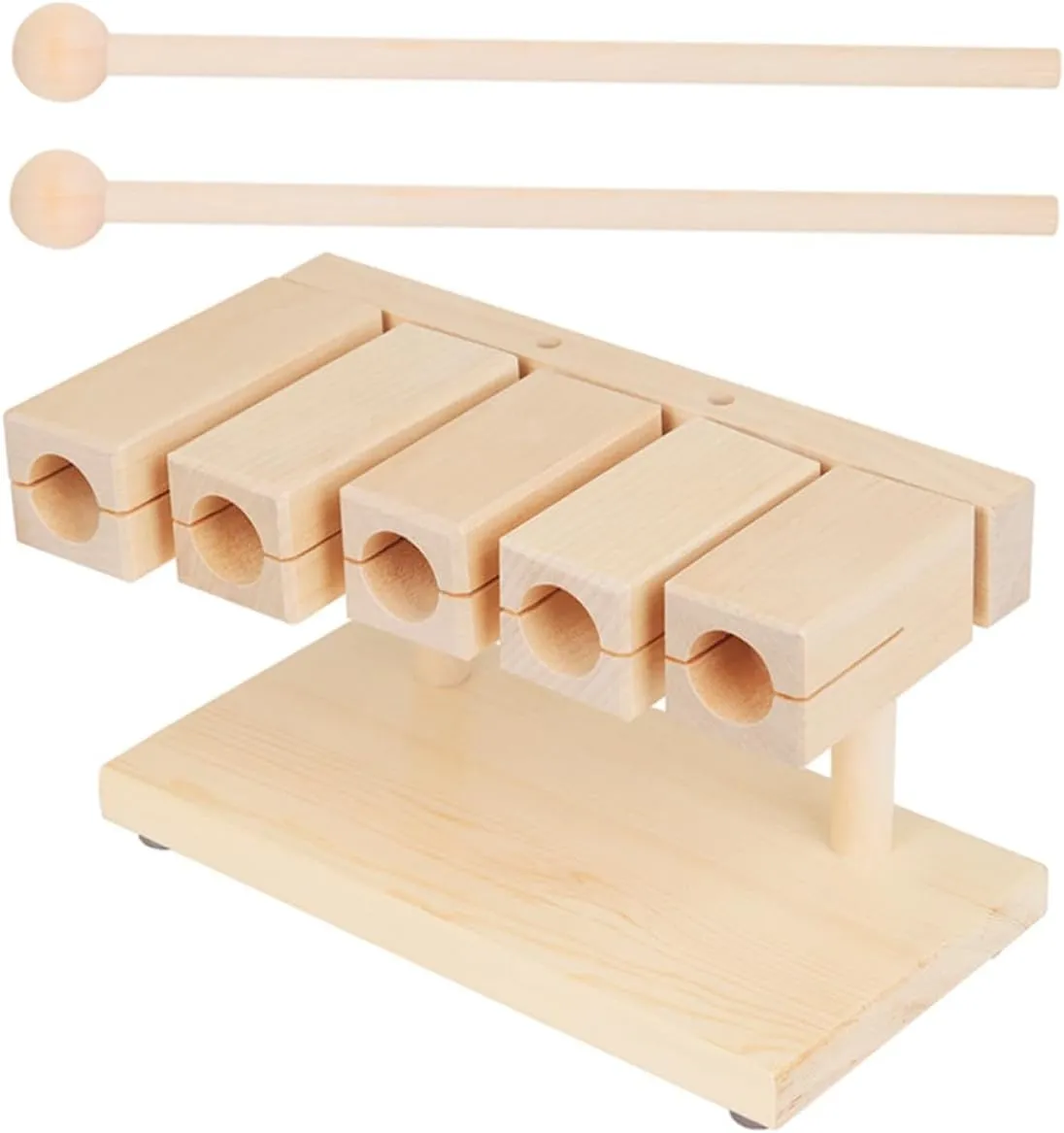 HANABASS 1 Set Maple Music Music Rhythm Block Percussion Instrument for Early Musical Development Fun and Engaging Teaching Tool