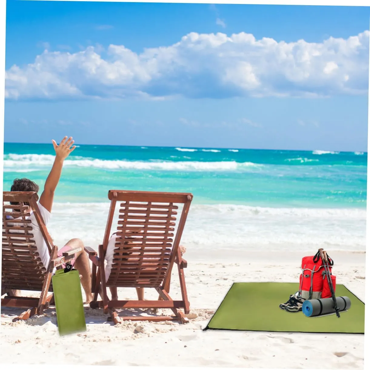 HANABASS Multi-Functional Oxford Cloth Mat Camping Tent Outdoor Blanket Waterproof Sandproof Picnic Mats Hiking Beach