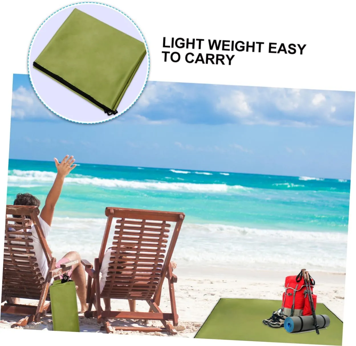 HANABASS Multi-Functional Oxford Cloth Mat Camping Tent Outdoor Blanket Waterproof Sandproof Picnic Mats Hiking Beach