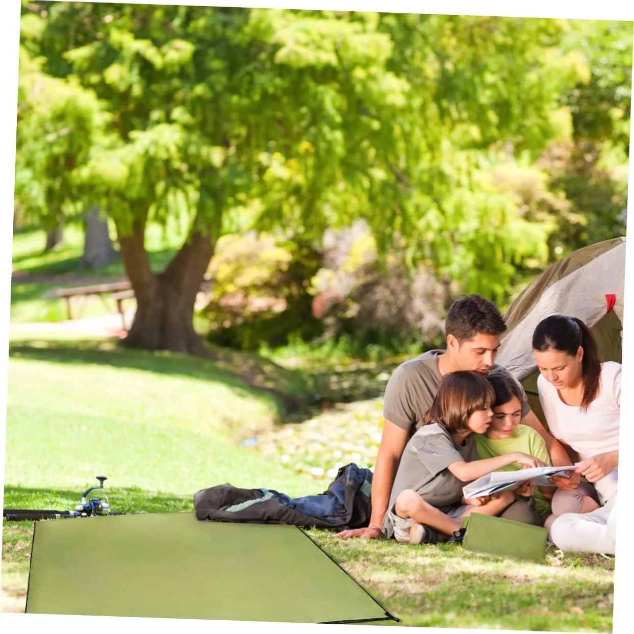 HANABASS Multi-Functional Oxford Cloth Mat Camping Tent Outdoor Blanket Waterproof Sandproof Picnic Mats Hiking Beach