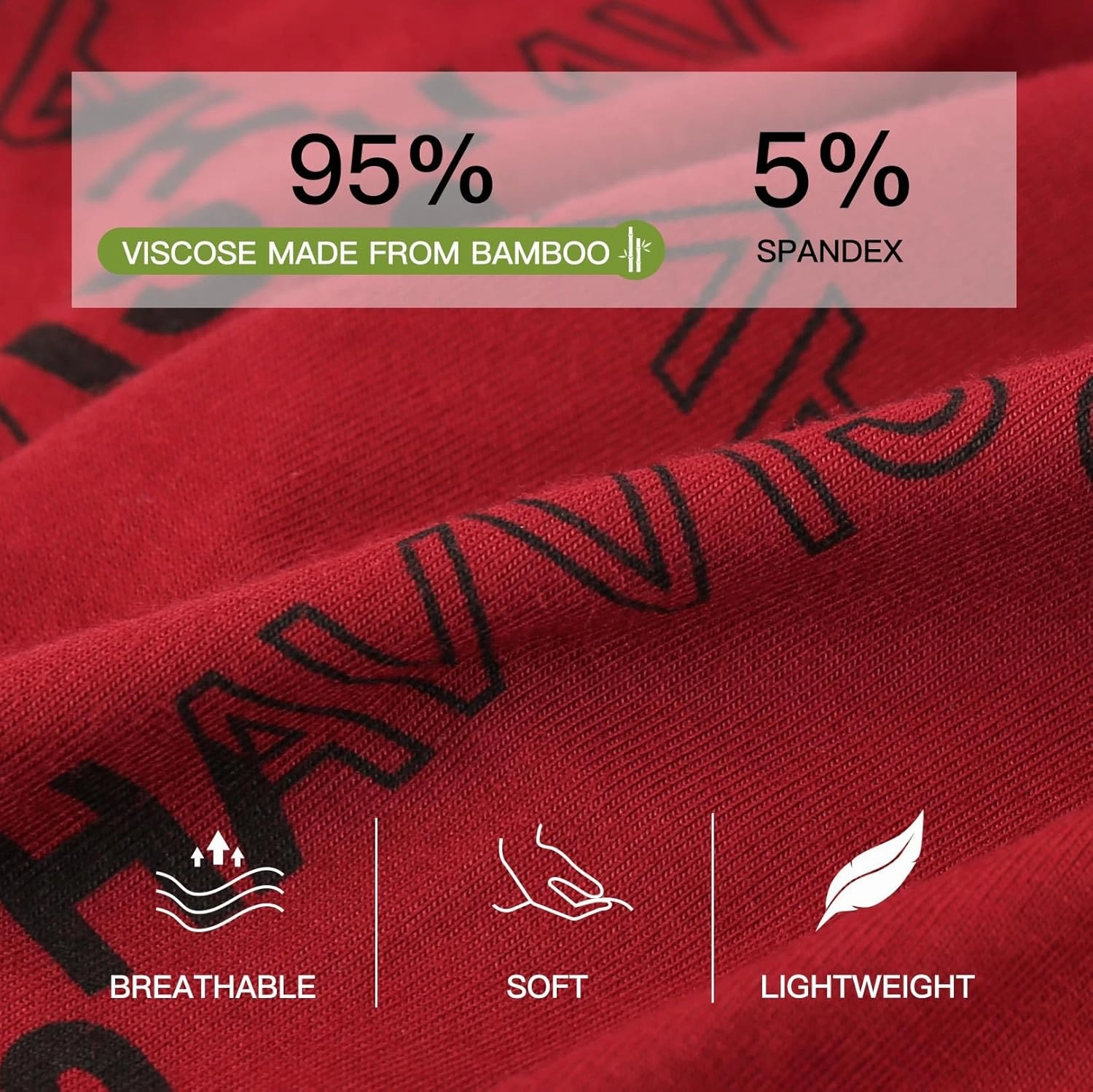 HAVVIS Men's Performance Underwear Boxer Briefs Soft Comfortable Bamboo Viscose Underwear for Men Multipack