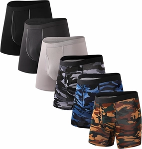HAVVIS Men's Performance Underwear Boxer Briefs Soft Comfortable Bamboo Viscose Underwear for Men Multipack