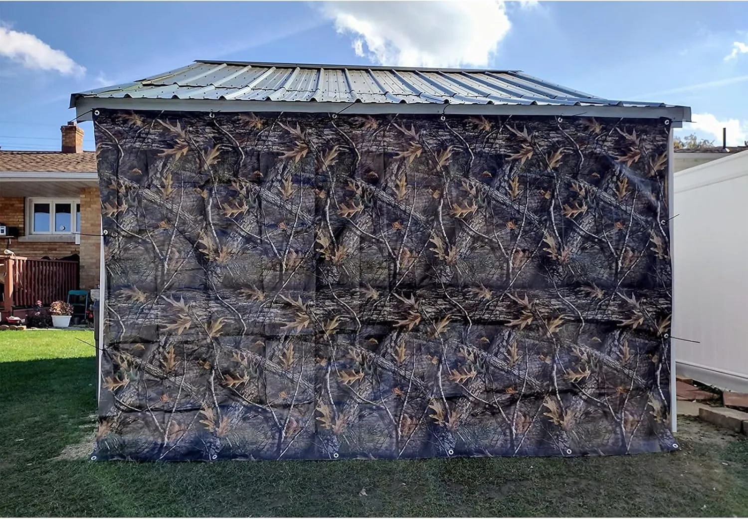 Heavy Duty 8 Mil Tarp Cover Waterproof UV Resistant Tarpaulin Used for Outdoor, Hunting, Camping, Backpacking, Canopy Tent, Ground Tarp, Cover Boat, Motorcycles, Roofs, Wood