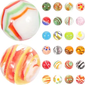 Hemoton 30pcs Glass Marbles for Fish Tank Decoration Sturdy Handmade Glass for Play and Craft for Boys and Girls Marble Games and Aquarium