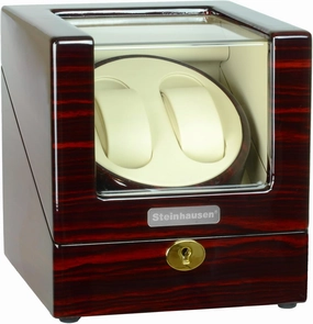 Heritage Double Watch Winder with Ultra Quiet Motor and Multiple Modes