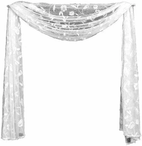 Heritage Lace Brighton 45-Inch Wide by 126-Inch Length Scarf, Ivory