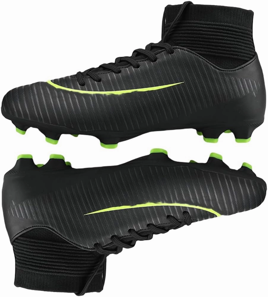 HESBITEUL Soccer Cleats Firm Ground: Lightweight FG Football Shoes