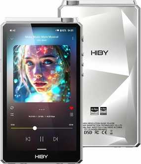 HiBy R6III 2025 DAP Player Hi Res Audio MP3 Player with Class A&AB Amp/Android 12/Bluetooth 5.0/WiFi/64G 2TB Expandable Memory