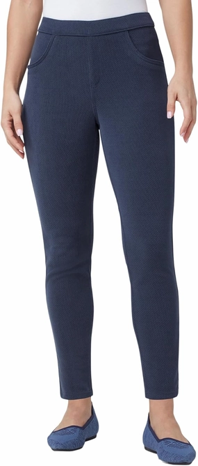 HUE Women's Soft Twill Jean Style Leggings