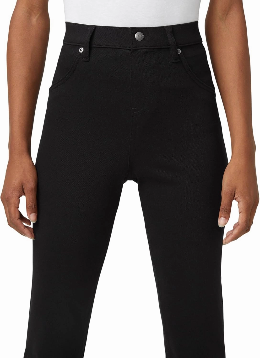 HUE Women's Ultra Soft High Waist Denim Baby Bootcut Leggings