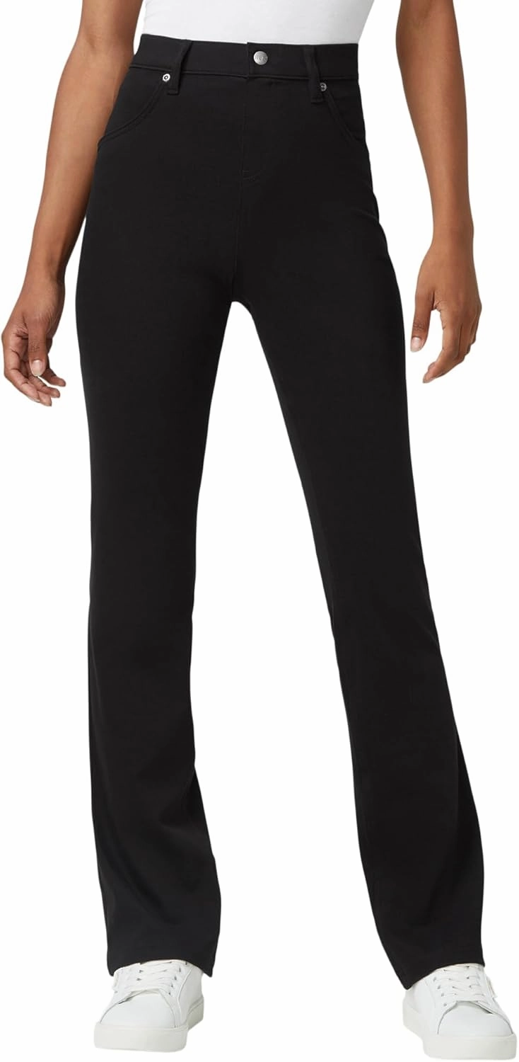 HUE Women's Ultra Soft High Waist Denim Baby Bootcut Leggings