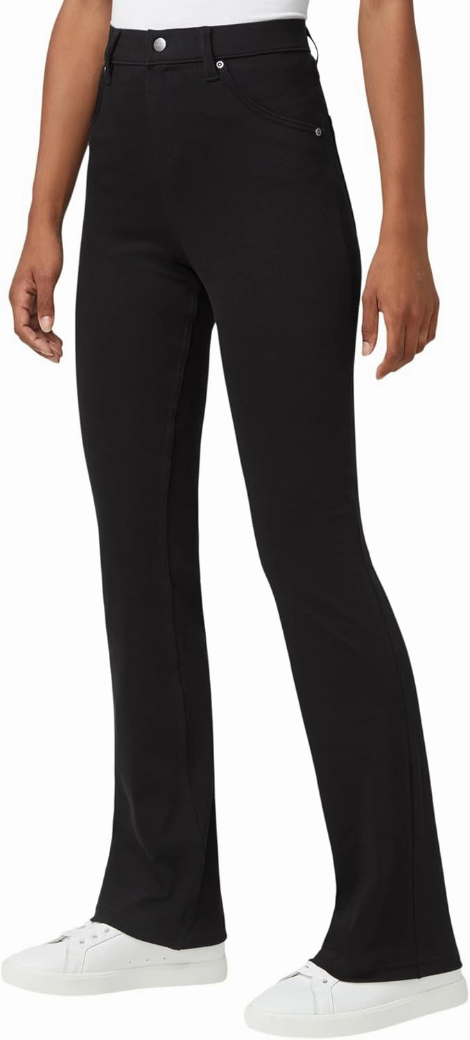HUE Women's Ultra Soft High Waist Denim Baby Bootcut Leggings