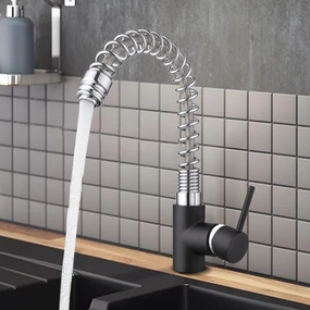 JASSFERRY New Single Lever Flexible Spring Kitchen Sink Mixer Tap Swivel Spout -81080