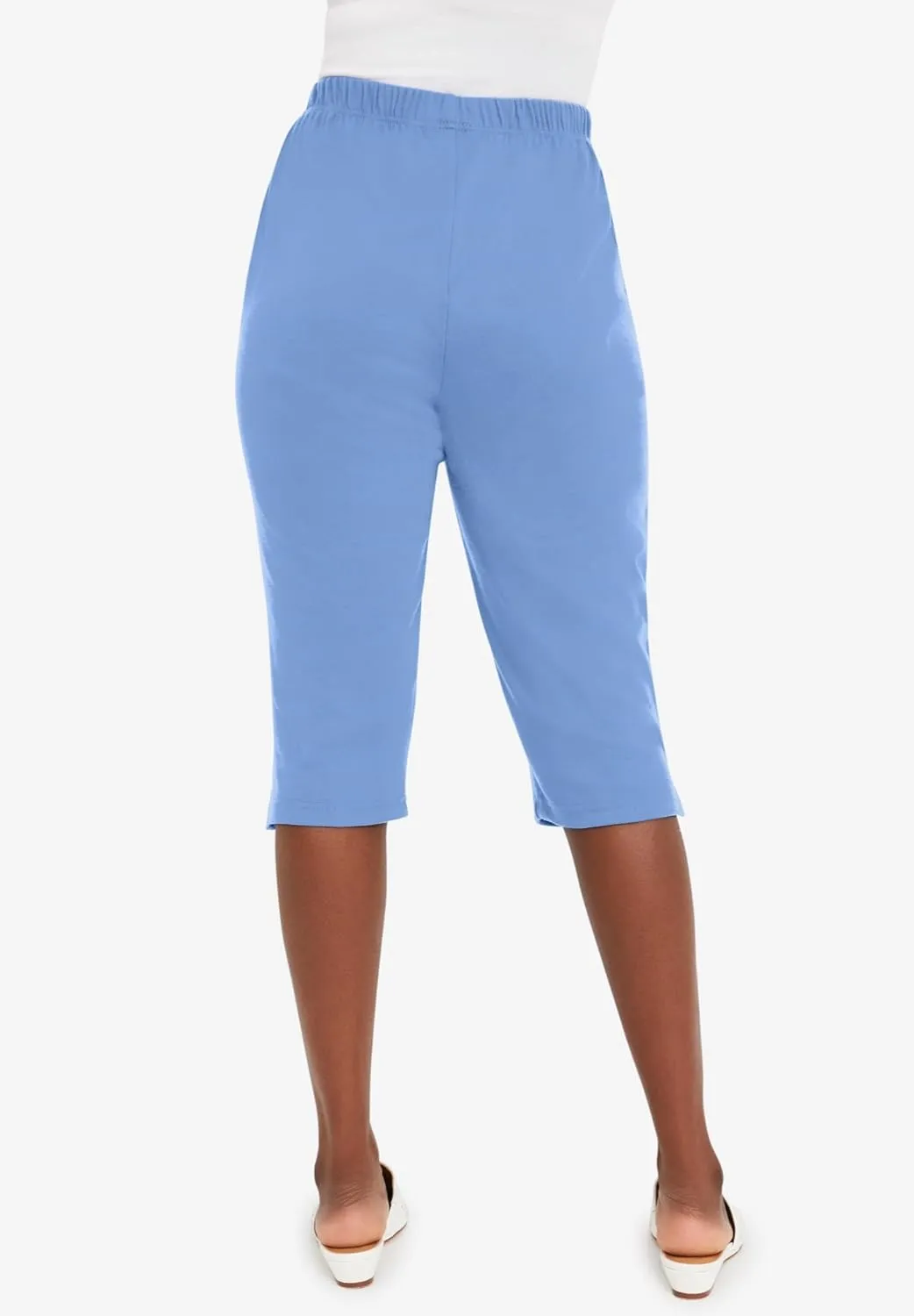 Jessica London Women's Plus Size Soft Ease Capri