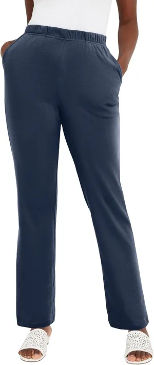 Jessica London Women's Plus Size Soft Ease Pant