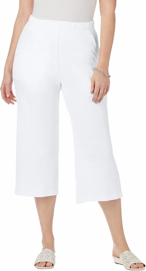 Jessica London Women's Plus Size Soft Ease Wide Crop
